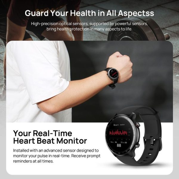 DOOGEE CR1 Pro 1.28 inch TFT Screen Smart Watch, 5ATM Waterproof, Support 14 Sports Modes / Heart Rate & Blood Oxygen Monitoring (Black) - Image 10