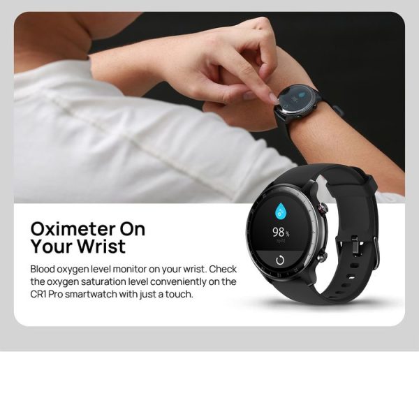 DOOGEE CR1 Pro 1.28 inch TFT Screen Smart Watch, 5ATM Waterproof, Support 14 Sports Modes / Heart Rate & Blood Oxygen Monitoring (Black) - Image 11
