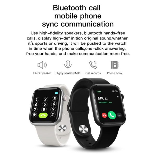 T500 1.44 inch TFT Touch Screen Smart Watch, Support Sleep Monitoring / Heart Rate Monitoring / Bluetooth Call / Bluetooth Music Playback (Black) - Image 2