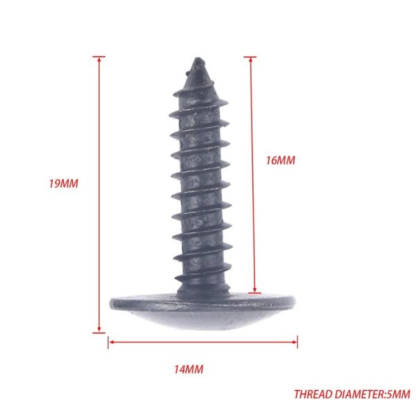 A5528 60 in 1 M5x16 Mudguard Screw with Clip Nut + Wrench N90775001 for Audi - Image 6