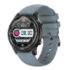 TW26 1.28 inch IPS Touch Screen IP67 Waterproof Smart Watch, Support Sleep Monitoring / Heart Rate Monitoring / Dual Mode Call / Blood Oxygen Monitoring, Style: Silicone Strap (Grey Blue)