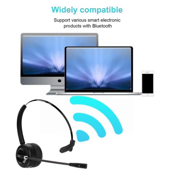 Anivia A8 Bluetooth Telephone Headset with Noise-cancelling Microphone (Black) - Image 4