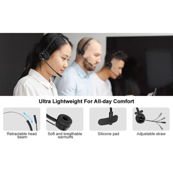 Anivia A8 Bluetooth Telephone Headset with Noise-cancelling Microphone (Black) - Image 7