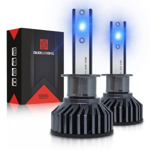 1 Pair F2 H1 DC9-23V / 24W / 8000K / 2500LM IP67 Car LED 3570 Lamp Beads Headlight (Ice Blue Light)