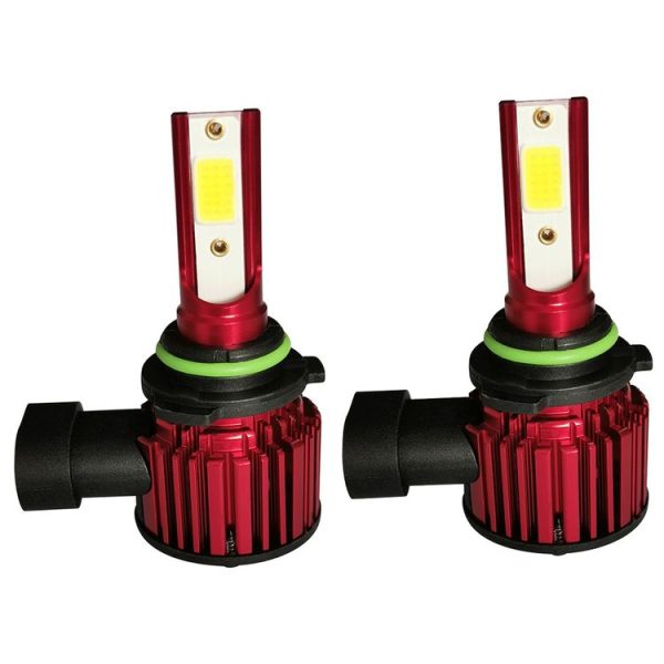 1 Pair F7 9006 DC9-36V / 22W / 2200LM IP67 Car LED COB Lamp Beads Headlight (8000K Ice Blue Light)