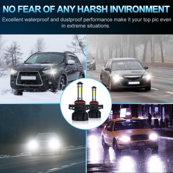 1 Pair V6 5202 DC9-36V / 22W / 2200LM / 6000K IP68 Car LED COB Lamp Beads Headlight - Image 7