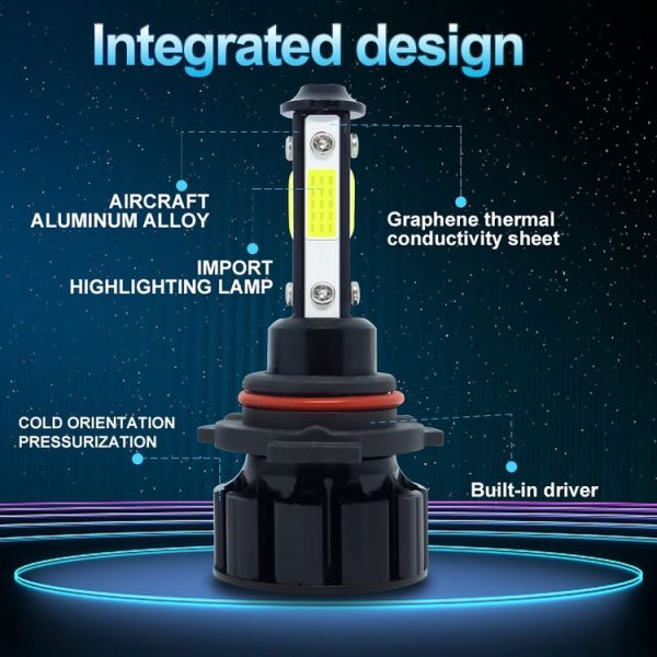 1 Pair V6 9005 DC9-36V / 22W / 2200LM / 6000K IP68 Car LED COB Lamp Beads Headlight - Image 6