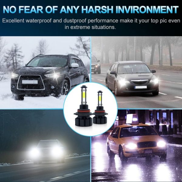 1 Pair V6 9005 DC9-36V / 22W / 2200LM / 6000K IP68 Car LED COB Lamp Beads Headlight - Image 7