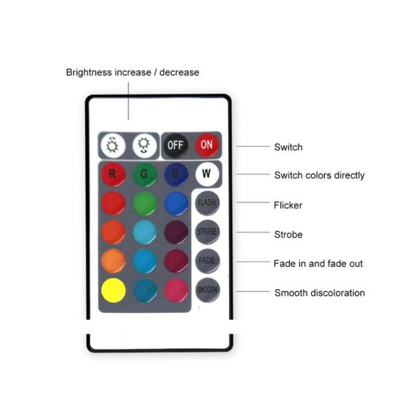 YQ02 Crack Base Musical Instrument Series Creative 3D Colorful LED Decorative Night Light, Remote Control Version - Image 5