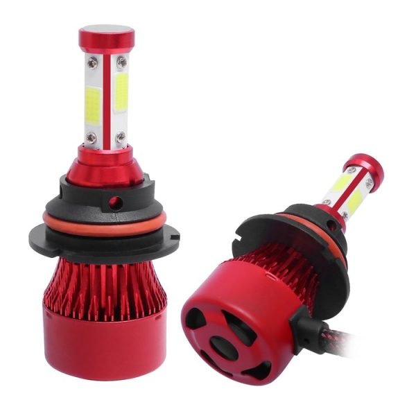 1 Pair X7 9004 DC12V / 22W / 2200LM / 6500K IP67 Car LED COB Lamp Beads Headlight (White Light)