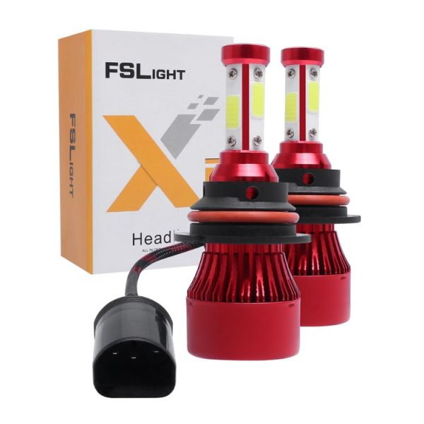 1 Pair X7 9004 DC12V / 22W / 2200LM / 6500K IP67 Car LED COB Lamp Beads Headlight (White Light) - Image 7