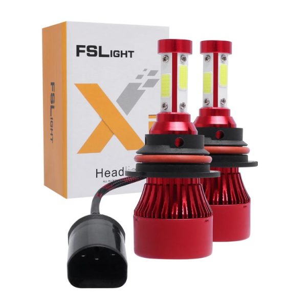 1 Pair X7 9007 DC12V / 22W / 2200LM / 6500K IP67 Car LED COB Lamp Beads Headlight (White Light) - Image 7