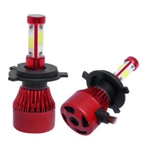 1 Pair X7 H4 DC12V / 22W / 2200LM / 6500K IP67 Car LED COB Lamp Beads Headlight (White Light)