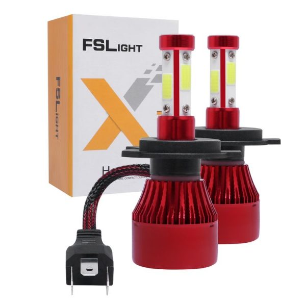 1 Pair X7 H4 DC12V / 22W / 2200LM / 6500K IP67 Car LED COB Lamp Beads Headlight (White Light) - Image 7