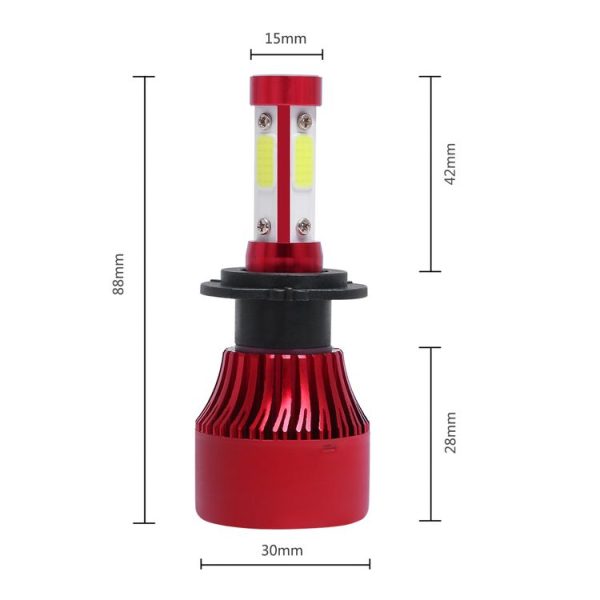 1 Pair X7 H7 DC12V / 22W / 2200LM / 6500K IP67 Car LED COB Lamp Beads Headlight (White Light) - Image 2