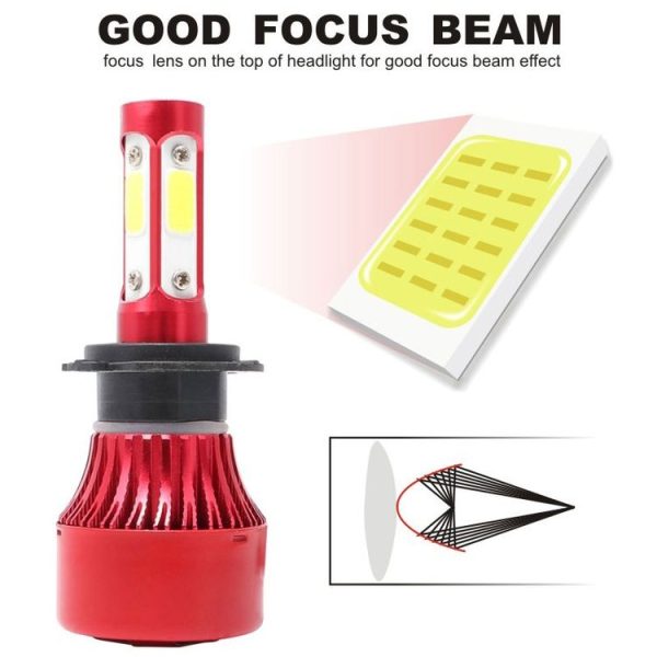 1 Pair X7 H11 DC12V / 22W / 2200LM / 6500K IP67 Car LED COB Lamp Beads Headlight (White Light) - Image 3