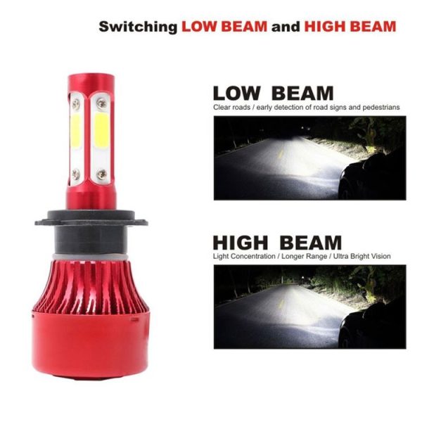 1 Pair X7 H11 DC12V / 22W / 2200LM / 6500K IP67 Car LED COB Lamp Beads Headlight (White Light) - Image 4