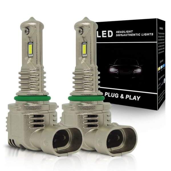 1 Pair A15 9005 DC9-16V / 30W / 3000LM / 6500K IP67 Car LED 3570 Lamp Beads Headlight (White Light)