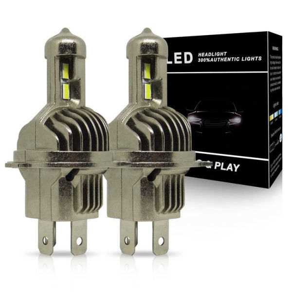 1 Pair A15 H4 DC9-16V / 30W / 3000LM / 6500K IP67 Car LED 3570 Lamp Beads Headlight (White Light)