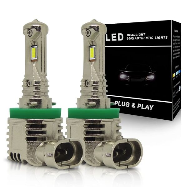 1 Pair A15 H11 DC9-16V / 30W / 3000LM / 6500K IP67 Car LED 3570 Lamp Beads Headlight (White Light)
