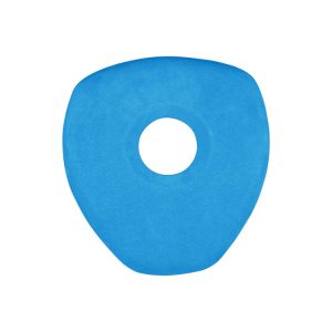 Car Suede Wrap Steering Wheel Decorative Cover for BMW X5 / E70 / X6 / E71 2008-2013 High-level Configuration Version, Left and Right Drive Universal (Sky Blue)