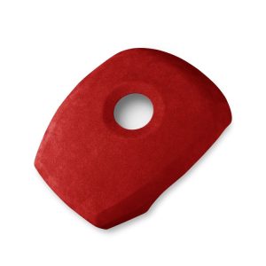 Car Suede Wrap Steering Wheel Decorative Cover for BMW X5 / E70 / X6 / E71 2008-2013 Low-level Configuration Version, Left and Right Drive Universal (Wine Red)
