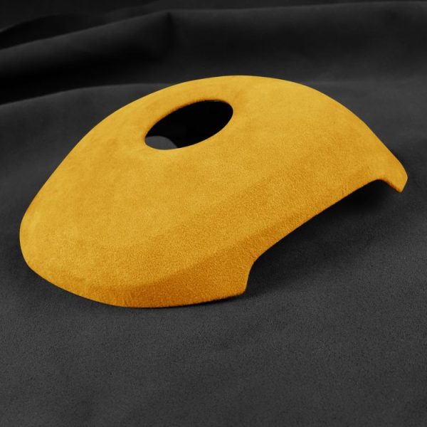 Car Suede Wrap Steering Wheel Decorative Cover for BMW X1 2016-2021, Left and Right Drive Universal (Yellow) - Image 4