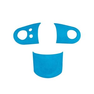 Car Suede Wrap Steering Wheel Decorative Cover for BMW mini R Series, Left and Right Drive Universal (Sky Blue)