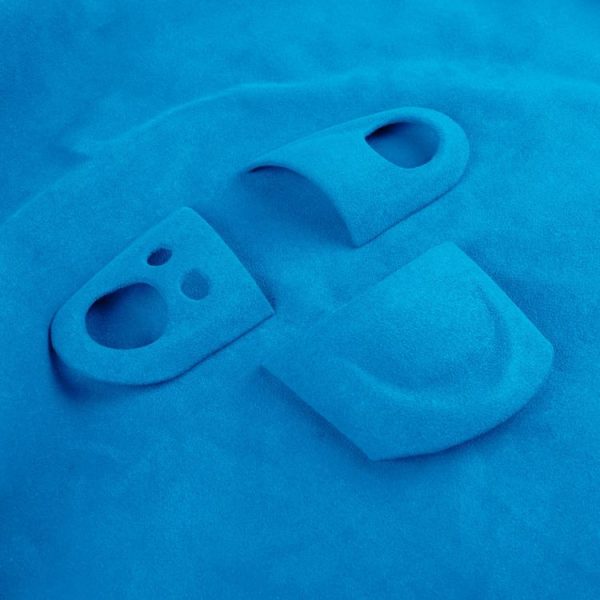 Car Suede Wrap Steering Wheel Decorative Cover for BMW mini R Series, Left and Right Drive Universal (Sky Blue) - Image 3