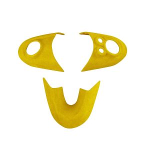 Car Suede Wrap Steering Wheel Decorative Cover for BMW mini F Series, Left and Right Drive Universal (Yellow)