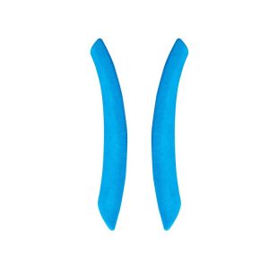 Car Suede Wrap Steering Wheel Side Decorative Cover for BMW 1 Series 2007-2011 / 3 Series 2005-2012, Left Drive (Sky Blue)