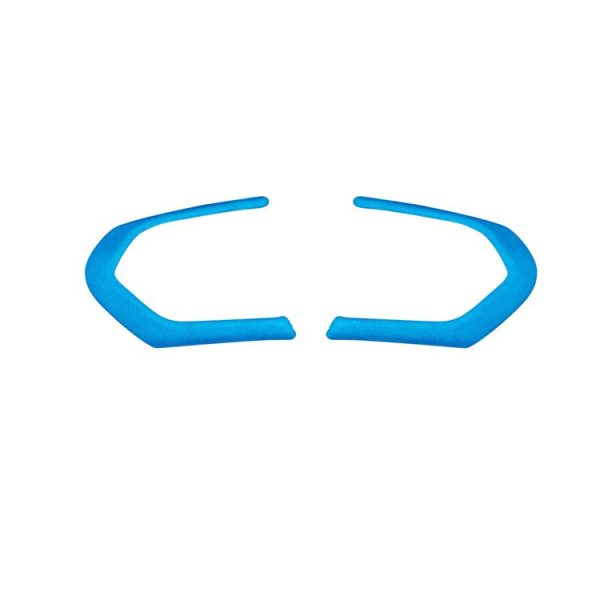 Car Suede Wrap Steering Wheel Decorative Cover for BMW 1 / 2 / 5 Series, Left and Right Drive Universal (Sky Blue)