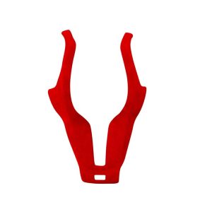 Car Suede Wrap Steering Wheel Decorative Cover for BMW F Chassis, Left Drive (Wine Red)