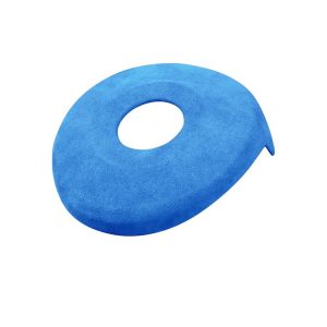 Car Suede Wrap Steering Wheel Decorative Cover for BMW F Chassis, Left Drive (Sky Blue)