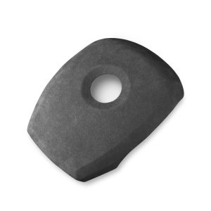 Car Suede Wrap Steering Wheel Decorative Cover for BMW X5 E70 / X6 E71 2008-2013 Low-level Configuration Version, Left and Right Drive Universal (Black Grey)