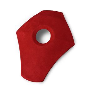Car Suede Wrap Steering Wheel Decorative Cover for BMW E60 5 Series 2003-2012 Low-level Configuration Version, Left and Right Drive Universal (Wine Red)