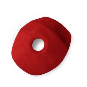 Car Suede Wrap Steering Wheel Decorative Cover for BMW 5 Series Lowh-level Configuration Version, Left and Right Drive Universal (Wine Red)