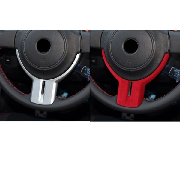 Car Suede Wrap Steering Wheel Decorative Cover for Subaru BRZ / Toyota 86, Left and Right Drive Universal (Wine Red) - Image 6