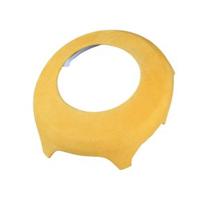 Car Suede Wrap Steering Wheel Airbag Decorative Cover for Ford Mustang 2015-2021, Left and Right Drive Universal (Yellow)
