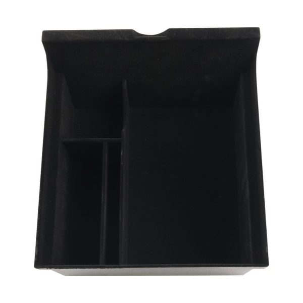 A6762 Car Central Control Armrest Storage Box Flocking for Tesla Model 3 / Y - Image 3