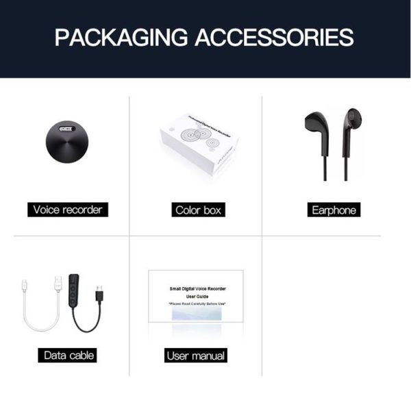 Q37 Intelligent HD Noise Reduction Voice Recorder, Capacity: 32GB (Black) - Image 12
