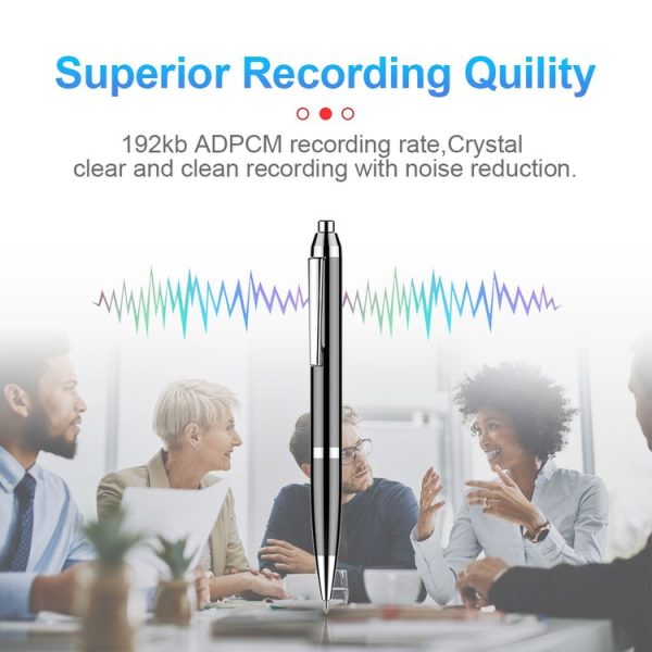 Q90 Intelligent HD Digital Noise Reduction Recording Pen, Capacity: 4GB (Black) - Image 7