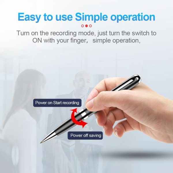Q96 Intelligent HD Digital Noise Reduction Recording Pen, Capacity: 32GB (Black) - Image 6