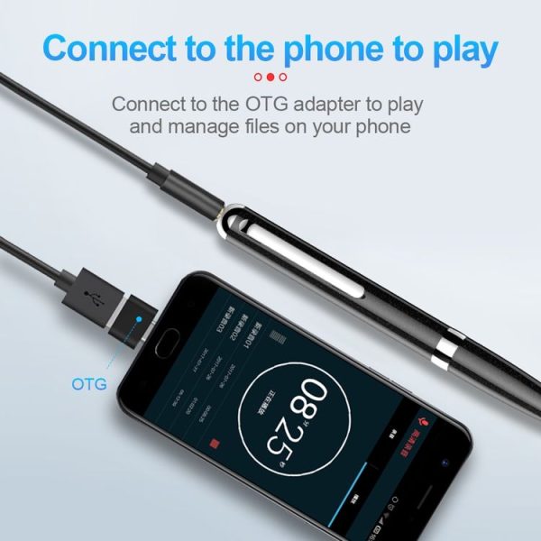Q96 Intelligent HD Digital Noise Reduction Recording Pen, Capacity: 32GB (Black) - Image 9