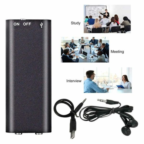 X2 AI Intelligent High-definition Noise Reduction Voice Control Recorder, Capacity: 16GB (Black) - Image 4