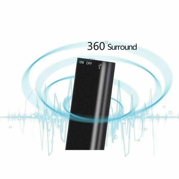 X2 AI Intelligent High-definition Noise Reduction Voice Control Recorder, Capacity: 16GB (Black) - Image 6