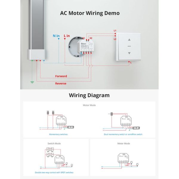 Sonoff DUALR3 Dual Ways Control WiFi Smart Switch Module - Image 8
