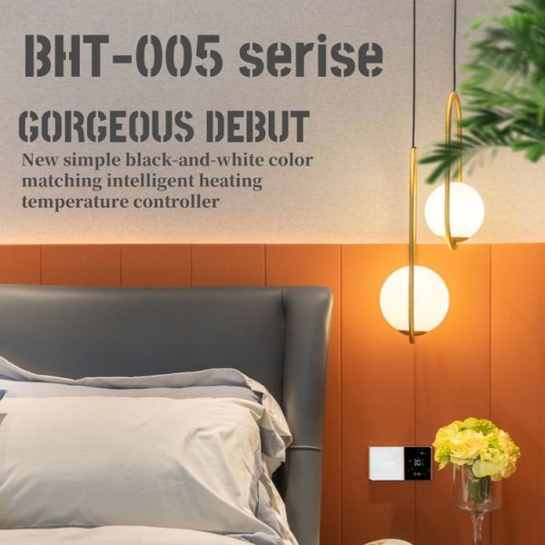 BHT-005-GBLW 220V AC 16A Smart Home Heating Thermostat for EU Box, Control Electric Heating with Only Internal Sensor & WIFI Connection - Image 2