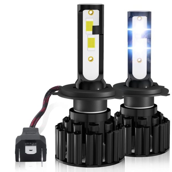 1 Pair Z3 H4 DC9-12V / 24W / 2200LM IP68 Car Waterproof Headlight 6LEDs SMD-3570 Lamp Beads (6000K White Light)