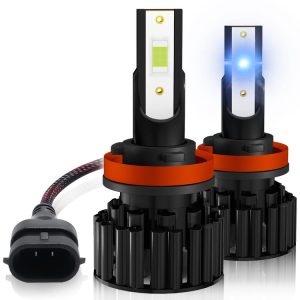 1 Pair Z3 H11 DC9-12V / 24W / 2200LM IP68 Car Waterproof Headlight 6LEDs SMD-3570 Lamp Beads (8000K White Light)